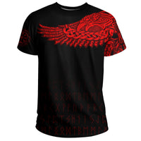 Viking T Shirt, The Raven Of Odin Tattoo Style RLT12 - Wonder Print Shop