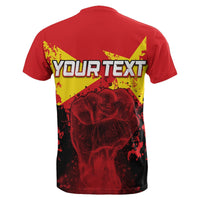 Custom Wonder Print Shop Tigray T Shirt Tigray Flag Clenched Hand LT6 - Wonder Print Shop