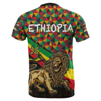 Ethiopia T Shirt Lion Of Judah Rasta Patterns No.2 LT6 - Wonder Print Shop