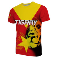 African Tigray T Shirt Tigray Flag and Lion LT6 - Wonder Print Shop