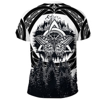 Viking Butterfly Style Celtic Of Pine Forest T Shirt RLT12 - Wonder Print Shop