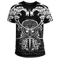 Viking T Shirt Njord and Dragon Tattoo RLT12 - Wonder Print Shop