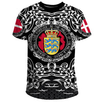 Viking T Shirt Denmark Viking Pattern RLT12 - Wonder Print Shop