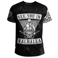Viking T Shirt See You In Valhalla RLT12 - Wonder Print Shop