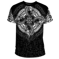 Viking T Shirt Dragon Celtic RLT12 - Wonder Print Shop