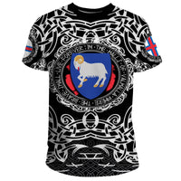 Viking T Shirt Faroe Islands Viking Pattern RLT12 - Wonder Print Shop
