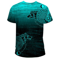 Viking T Shirt, Skoll and Hati RLT12 - Wonder Print Shop