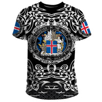 Viking T Shirt Iceland Viking Pattern RLT12 - Wonder Print Shop