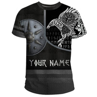 Viking T Shirt Armor Raven Tattoo RLT12 - Wonder Print Shop