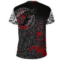 Viking T Shirt Odin Raven Rune Futhark Blood RLT12 - Wonder Print Shop