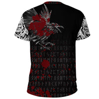 Viking T Shirt The Raven Of Odin Rune Blood RLT12 - Wonder Print Shop