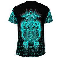 Viking Tyr Tattoo Cyan T Shirt RLT12 - Wonder Print Shop