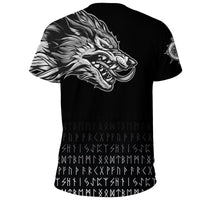 Custom Viking T Shirt Fenrir Wolf Near Shoulder RLT12 - Wonder Print Shop