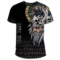 Custom Viking T Shirt Viking Odin Raven RLT12 - Wonder Print Shop