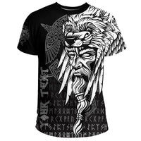 Custom Viking T Shirt Odin Raven And Fenrir On Hand RLT12 - Wonder Print Shop
