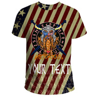 Custom Viking T Shirt American Warrior Victorious RLT12 - Wonder Print Shop