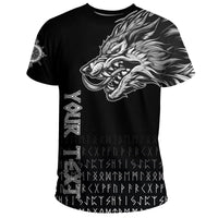 Custom Viking T Shirt Fenrir Wolf Near Shoulder RLT12 - Wonder Print Shop