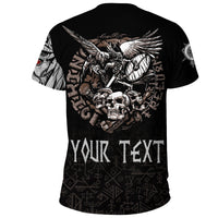 Custom Viking T Shirt Warrior Odin Tattoo RLT12 - Wonder Print Shop