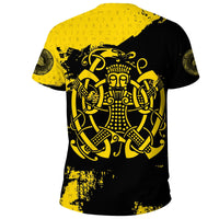 Viking T Shirt, Loki Bound Triskele Rune Gold RLT12 - Wonder Print Shop