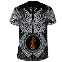 Viking T Shirt Fehu Rune, Raven Tattoo RLT12 - Wonder Print Shop