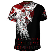 Viking T Shirt Mystical Raven Tattoo Style Blood RLT12 - Wonder Print Shop