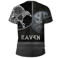 Viking T Shirt Armor Raven Tattoo RLT12 - Wonder Print Shop