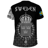 Viking T Shirt Sweden Coat Of Arms RLT12 - Wonder Print Shop