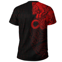 Viking T Shirt Fenrir Och Jormungand Special Tattoo Style RLT12 - Wonder Print Shop