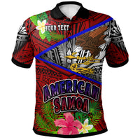 American Samoa Polo Shirt Custom American Samoa Eagle Flag Style With Polynesian Patterns Polo Shirt LT10 - Wonder Print Shop