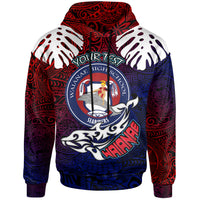 Hawaii Waianae High School Custom Hoodie Waianae High School Polynesian Pattern LT10 - Wonder Print Shop