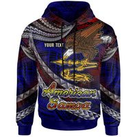 American Samoa Hoodie Custom American Samoa Eagle With Polynesian Patterns Hoodie LT10 - Wonder Print Shop