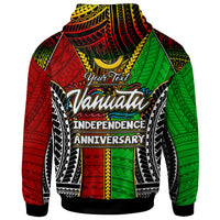 Vanuatu Hoodie Custom Vanuatu Independence Anniversary With Polynesian Patterns Hoodie LT10 - Wonder Print Shop