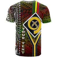 Vanuatu T Shirt Custom Vanuatu Independence Anniversary Flag Style Polynesian Patterns T Shirt LT10 - Wonder Print Shop