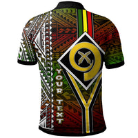 Vanuatu Polo Shirt Custom Vanuatu Independence Anniversary Flag Style Polynesian Patterns Polo Shirt LT10 - Wonder Print Shop