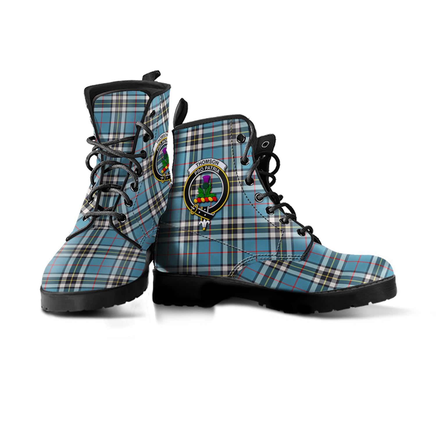 scottish-thomson-clan-crest-tartan-leather-boots