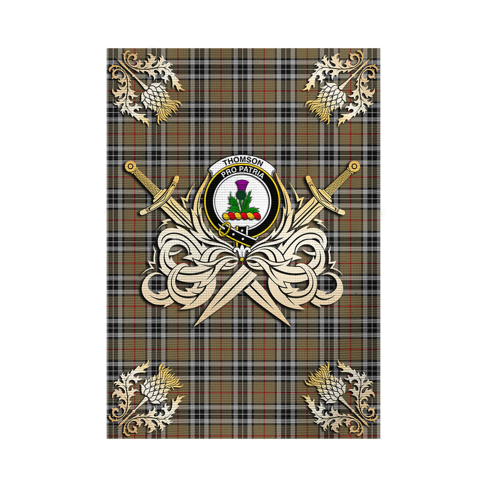 scottish-thomson-camel-clan-crest-courage-sword-tartan-garden-flag