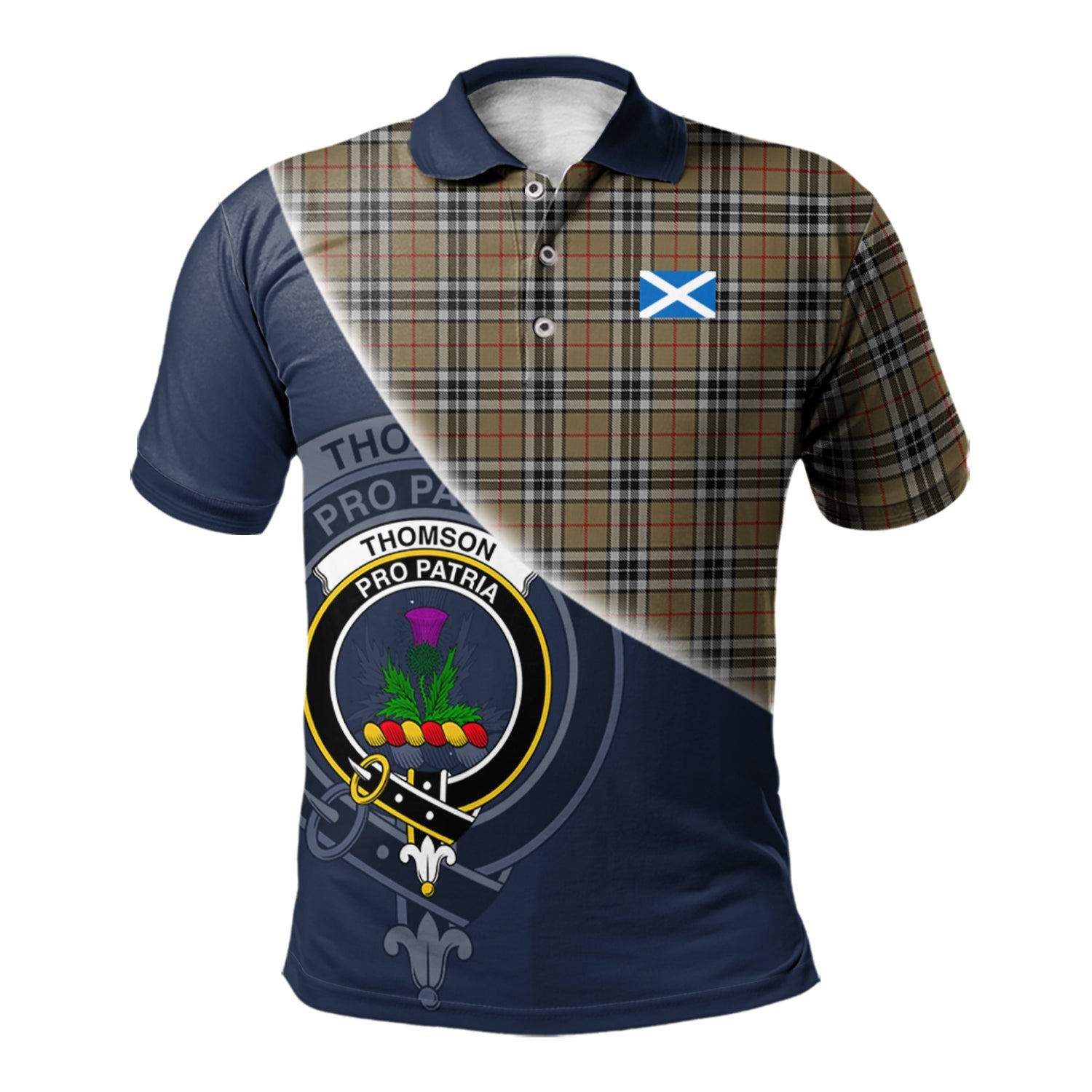 scottish-thomson-camel-clan-crest-tartan-scotland-flag-half-style-polo-shirt