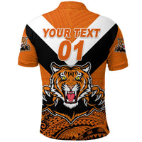Custom Papua New Guinea Lae Snax Tigers Polo Shirt Rugby Simple Style Orange LT8 - Wonder Print Shop