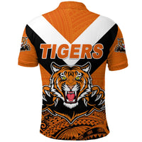 Papua New Guinea Lae Snax Tigers Polo Shirt Rugby Simple Style Orange LT8 - Wonder Print Shop