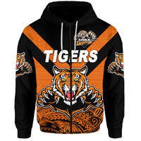 Custom Papua New Guinea Lae Snax Tigers Zip Hoodie Rugby Original Style Orange, Custom Text And Number LT8 - Wonder Print Shop