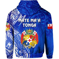 Tonga Hoodie Coat Of Arms Simple Vibes Blue LT8 - Wonder Print Shop