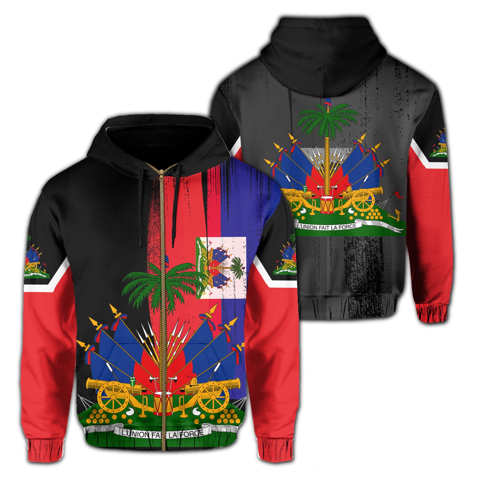 haiti-flag-coat-of-arm-hoodie-zip-up