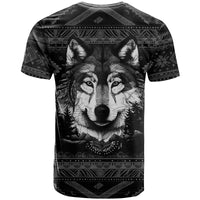 Native American Tribal Pattern With Wolf Born Wild T Shirt TS07 - Wonder Print Shop