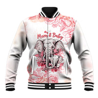 Personalised Mother's Day Elephant Mom & Baby First Mother Day Together Baseball Jacket TS07 - Wonder Print Shop