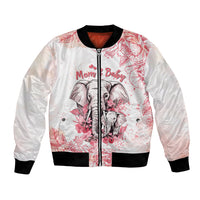 Personalised Mother's Day Elephant Mom & Baby First Mother Day Together Bomber Jacket TS07 - Wonder Print Shop