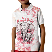 Custom Mothers Day Elephant Mom and Baby First Mother Day Polo Shirt Together KID TS07 - Wonder Print Shop
