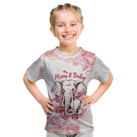 Personalised Mother's Day Elephant Mom & Baby First Mother Day Together T Shirt KID TS07 - Wonder Print Shop