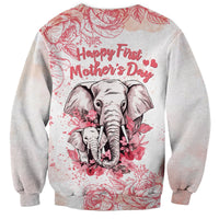 Personalised Mother's Day Elephant Mom & Baby First Mother Day Together Sweatshirt TS07 - Wonder Print Shop