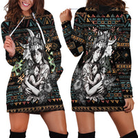 Native American Clothing - In Mother's Cradle Hoodie Dress TS07 - Wonder Print Shop