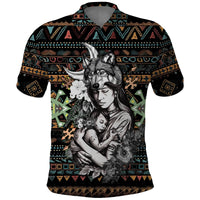 Native American Clothing In Mothers Cradle Polo Shirt TS07 - Wonder Print Shop